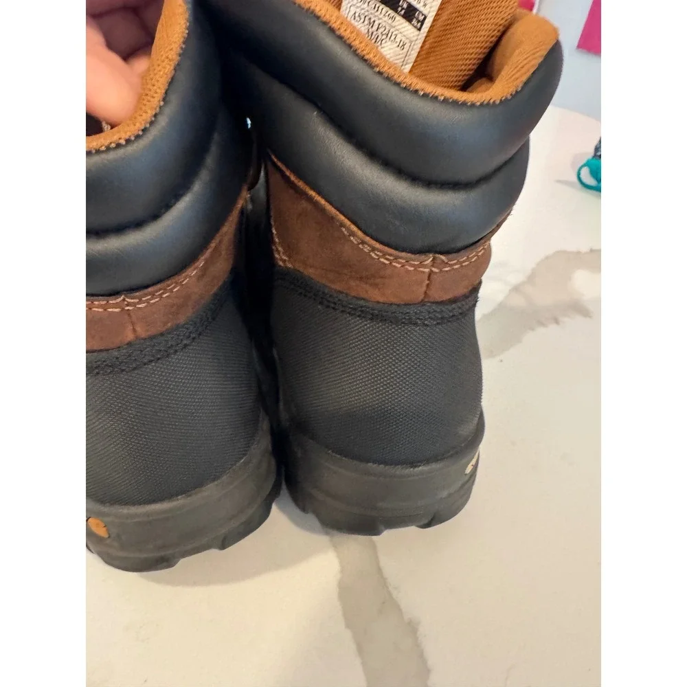 Carhartt Mens Brown Waterproof Composite Toe Work Boots Size 8.5W EH